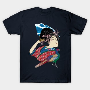 Ukiyo-e Geisha Portrait T-Shirt